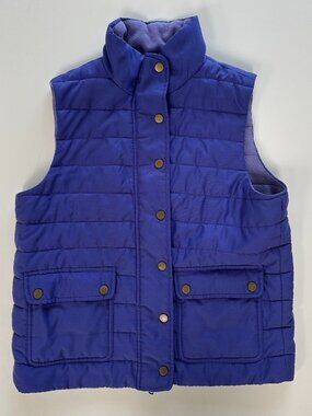 Purple Ube Fleece Lined Puffer Vest by Jones New York Sport Small